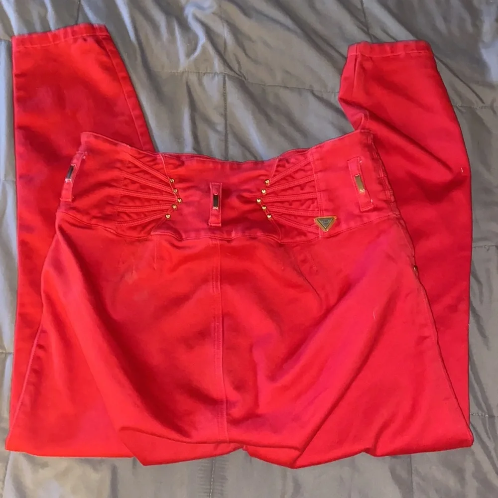 Women’s Lowell red jeans size 14 - Picture 7 of 9